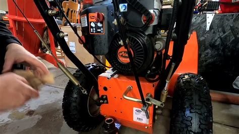 1) Warm the Engine Start the engine for a few minutes to warm the oil, allowing it to drain easier. . Change oil in ariens snowblower
